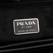 Prada 1998 Black Tessuto Metal Shoulder Bag