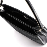 Prada 1998 Black Tessuto Metal Shoulder Bag