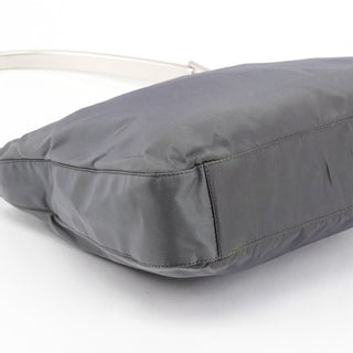 Prada 1998 Black Tessuto Metallo Nylon Shoulder Bag