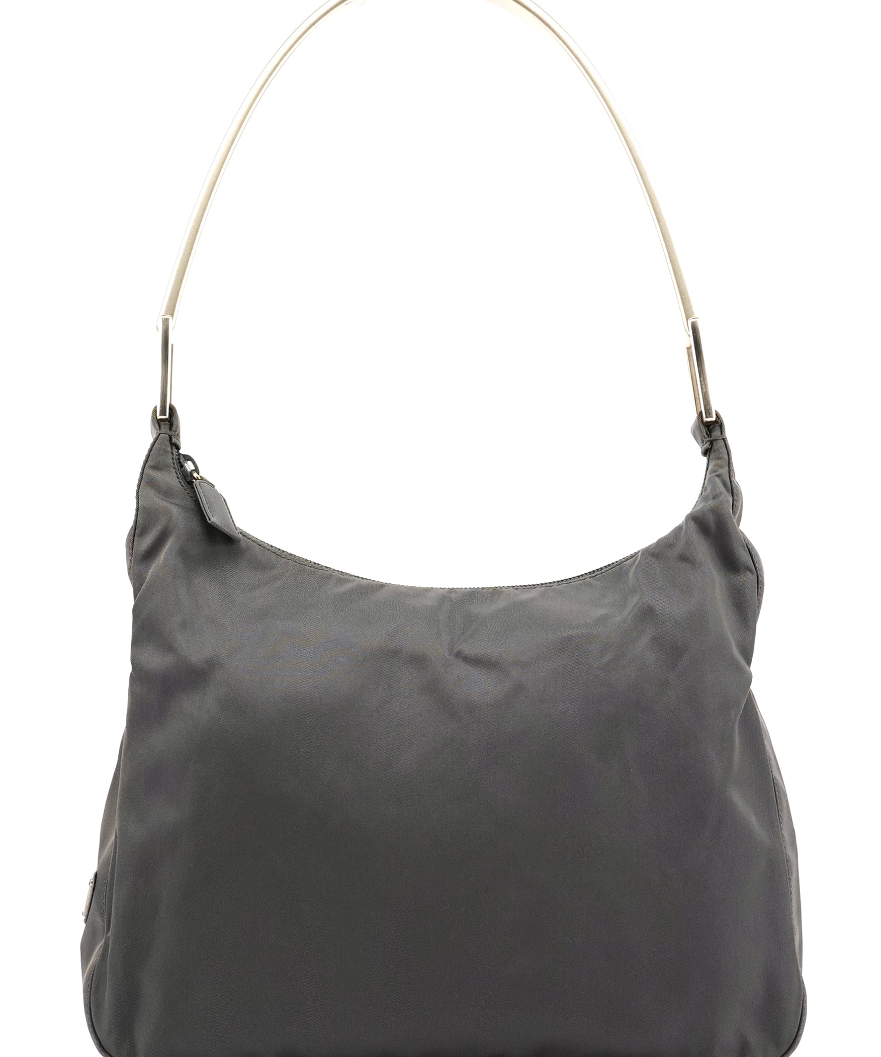 Prada 1998 Black Tessuto Metallo Nylon Shoulder Bag