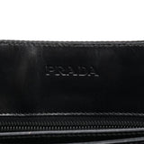 Prada 1998 Black Tessuto Metallo Shoulder Bag