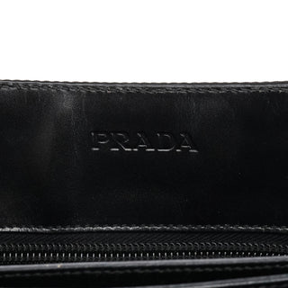 Prada 1998 Black Tessuto Metallo Shoulder Bag