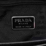 Prada 1998 Black Tessuto Metallo Shoulder Bag
