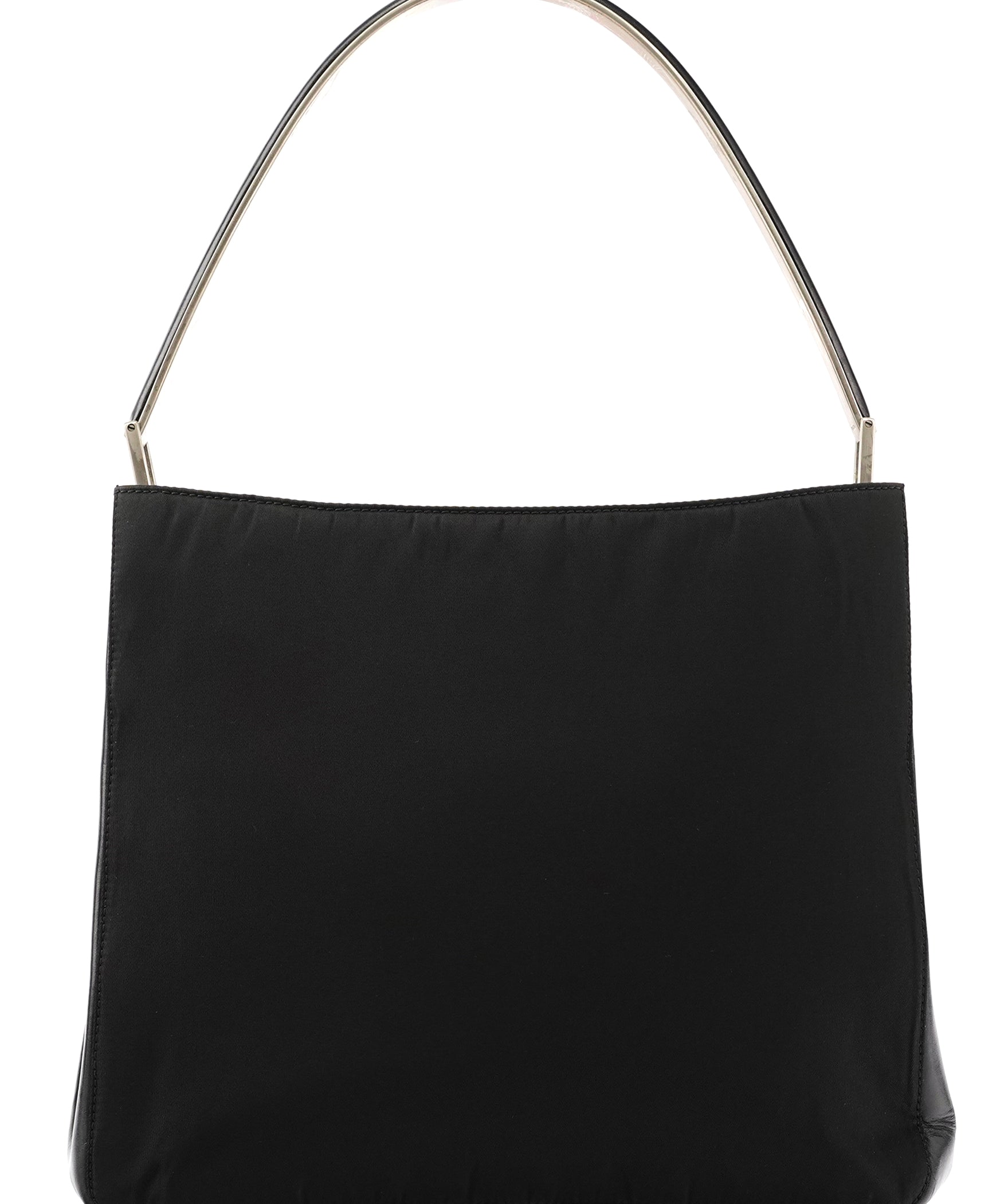 Prada 1998 Black Tessuto Metallo Shoulder Bag