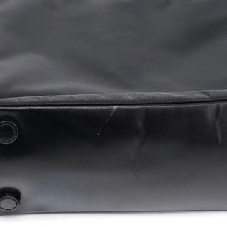 Prada 1998 Black Tessuto Metallo Shoulder Bag