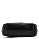 Prada 1998 Black Tessuto Metallo Shoulder Bag