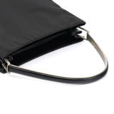 Prada 1998 Black Tessuto Metallo Shoulder Bag
