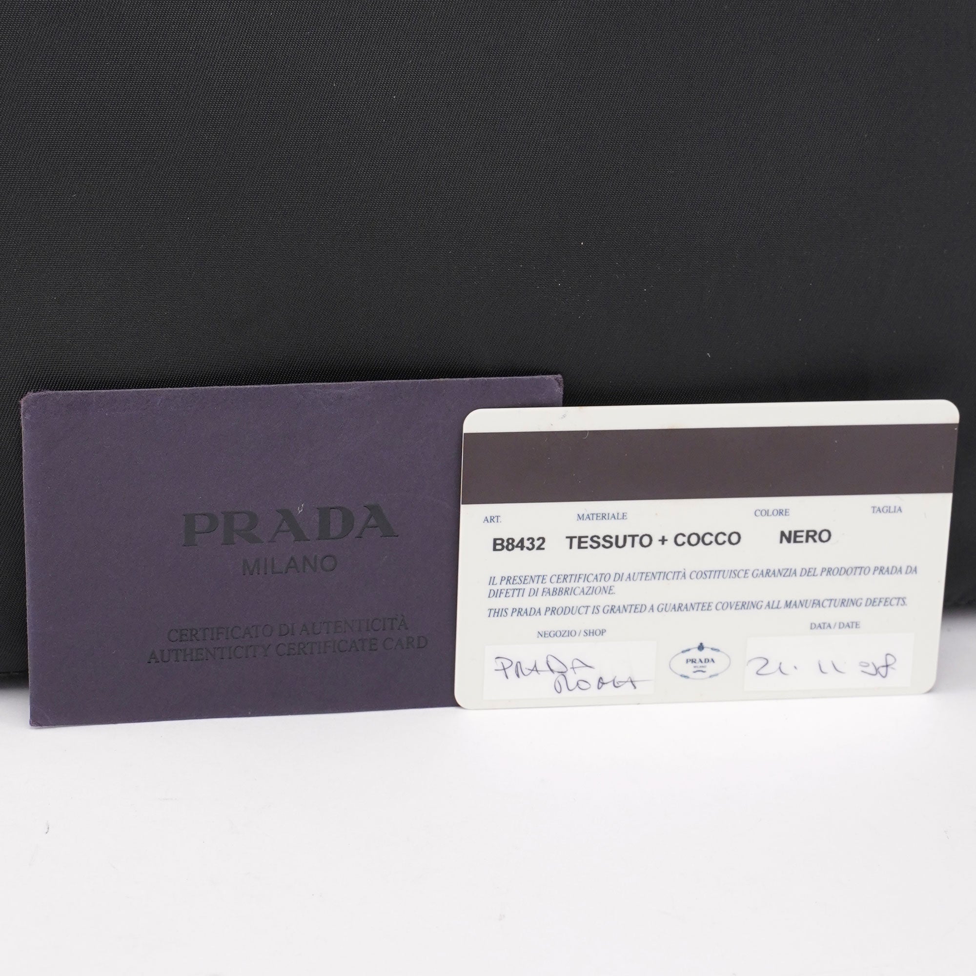 Prada 1998 Sac porté épaule Tessuto Metallo en nylon noir