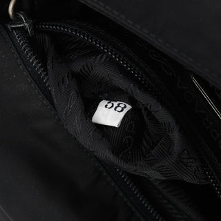 Prada 1998 Black Tessuto Plastic Chain Shoulder Bag