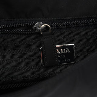 Prada 1998 Black Tessuto Plastic Chain Shoulder Bag