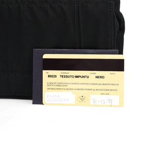 Prada 1998 Black Tessuto Plastic Chain Shoulder Bag