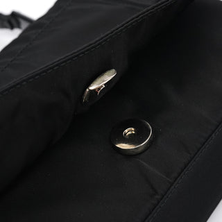 Prada 1998 Black Tessuto Plastic Chain Shoulder Bag