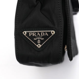 Prada 1998 Black Tessuto Plastic Chain Shoulder Bag