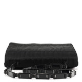 Prada 1998 Sac porté épaule Tessuto en nylon noir à chaîne en plastique