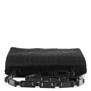 Prada 1998 Black Tessuto Plastic Chain Shoulder Bag