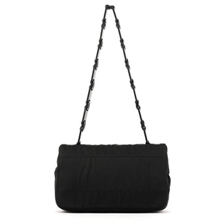 Prada 1998 Black Tessuto Plastic Chain Shoulder Bag