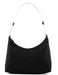 Prada 1998 Black Tessuto Plastic Hobo Shoulder Bag