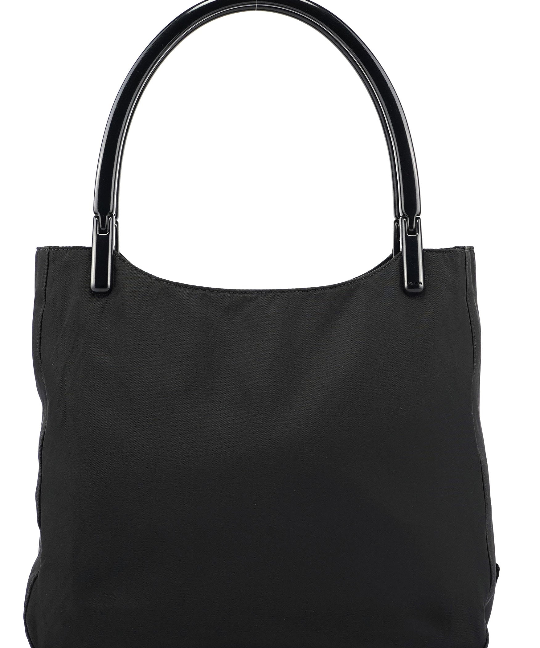 Prada 1998 Black Tessuto Plastic Tote