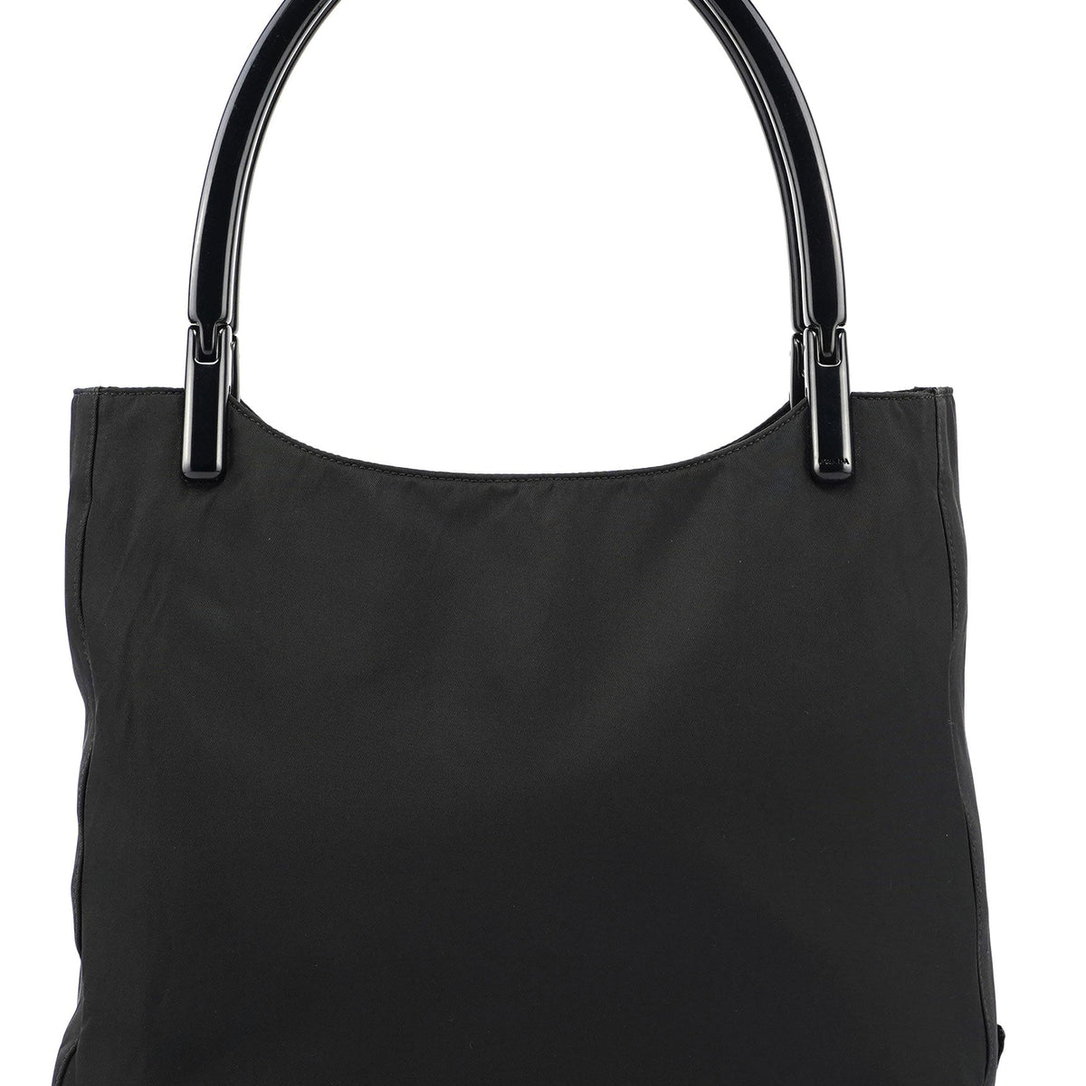 Prada Black Tessuto Plastic Tote — Rediscover Vintage