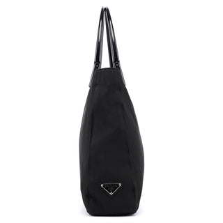 Prada 1998 Black Tessuto Plastic Tote