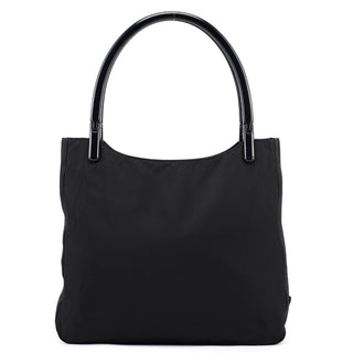 Prada 1998 Black Tessuto Plastic Tote