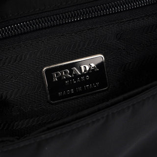 Prada 1998 Black Tessuto Plastic Tote