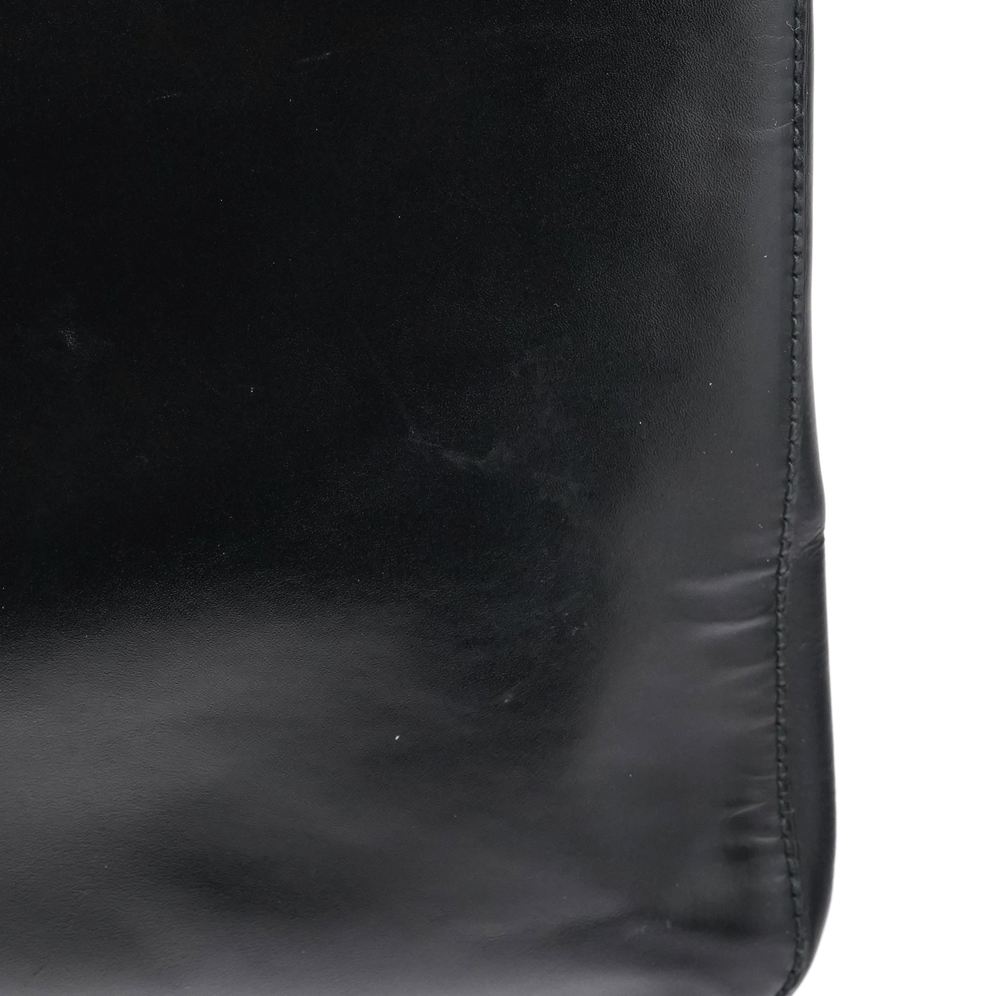 Prada 1998 Black Vitello Metallo Shoulder Bag