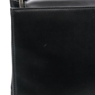 Prada 1998 Black Vitello Metallo Shoulder Bag