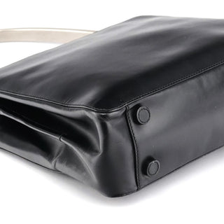 Prada 1998 Black Vitello Metallo Shoulder Bag