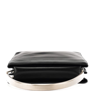 Prada 1998 Black Vitello Metallo Shoulder Bag
