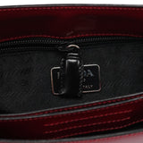 Prada 1998 Schultertasche mit Kunststoffhenkel aus Spazzolato-Leder in Bordeaux
