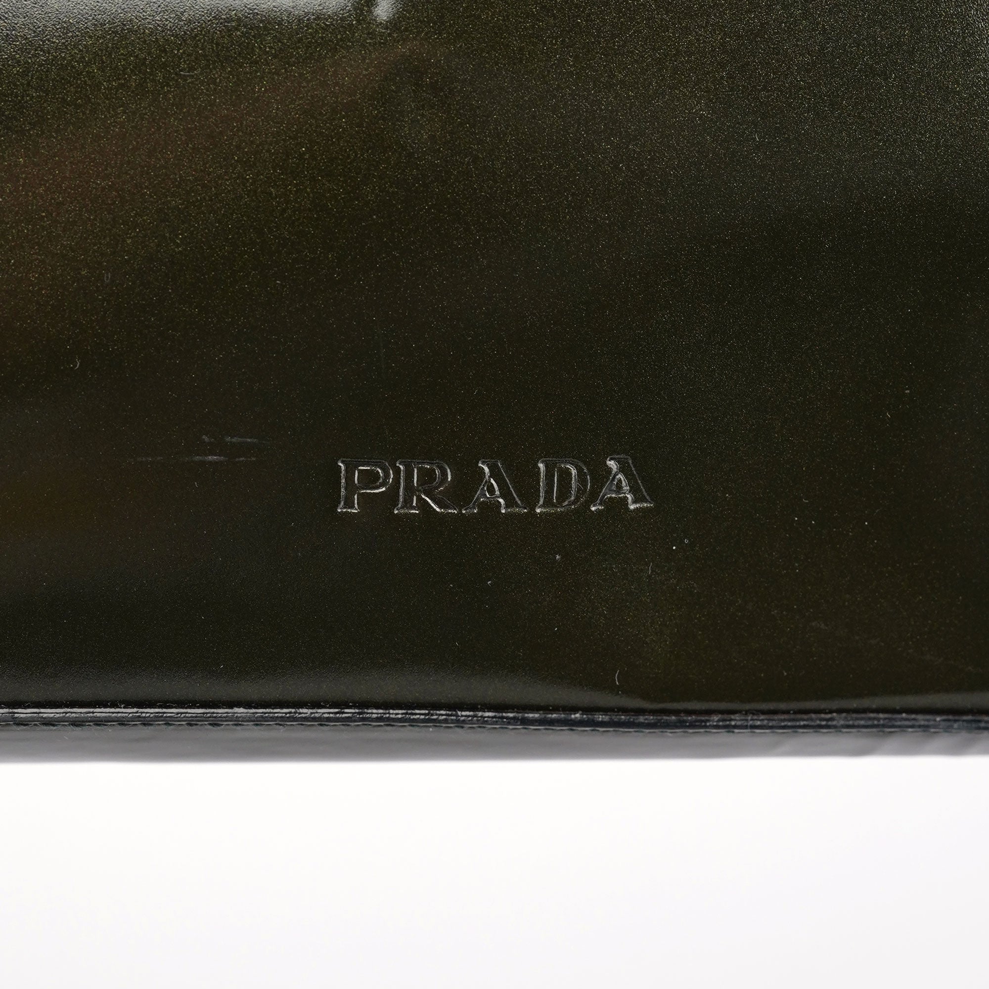 Prada 1998 Dark Green Spazzolato Asim Shoulder Bag