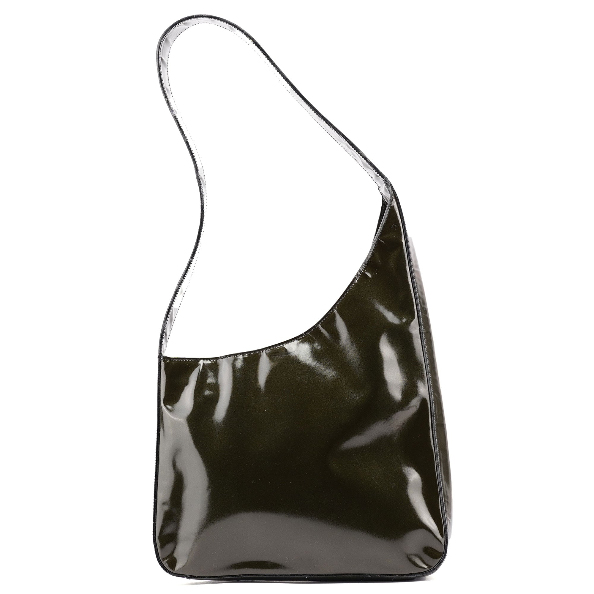 Prada 1998 Dark Green Spazzolato Asim Shoulder Bag