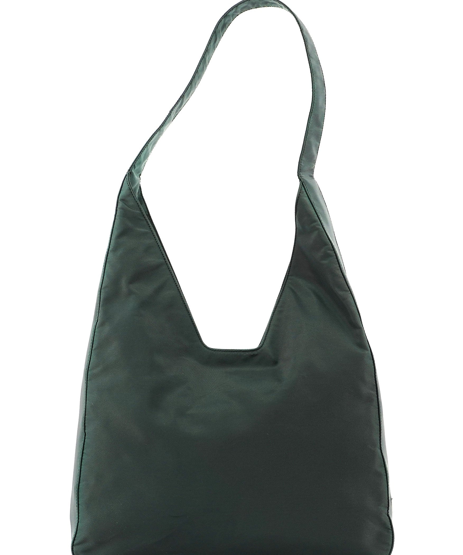 Prada 1998 Green Nylon Geometric Bag