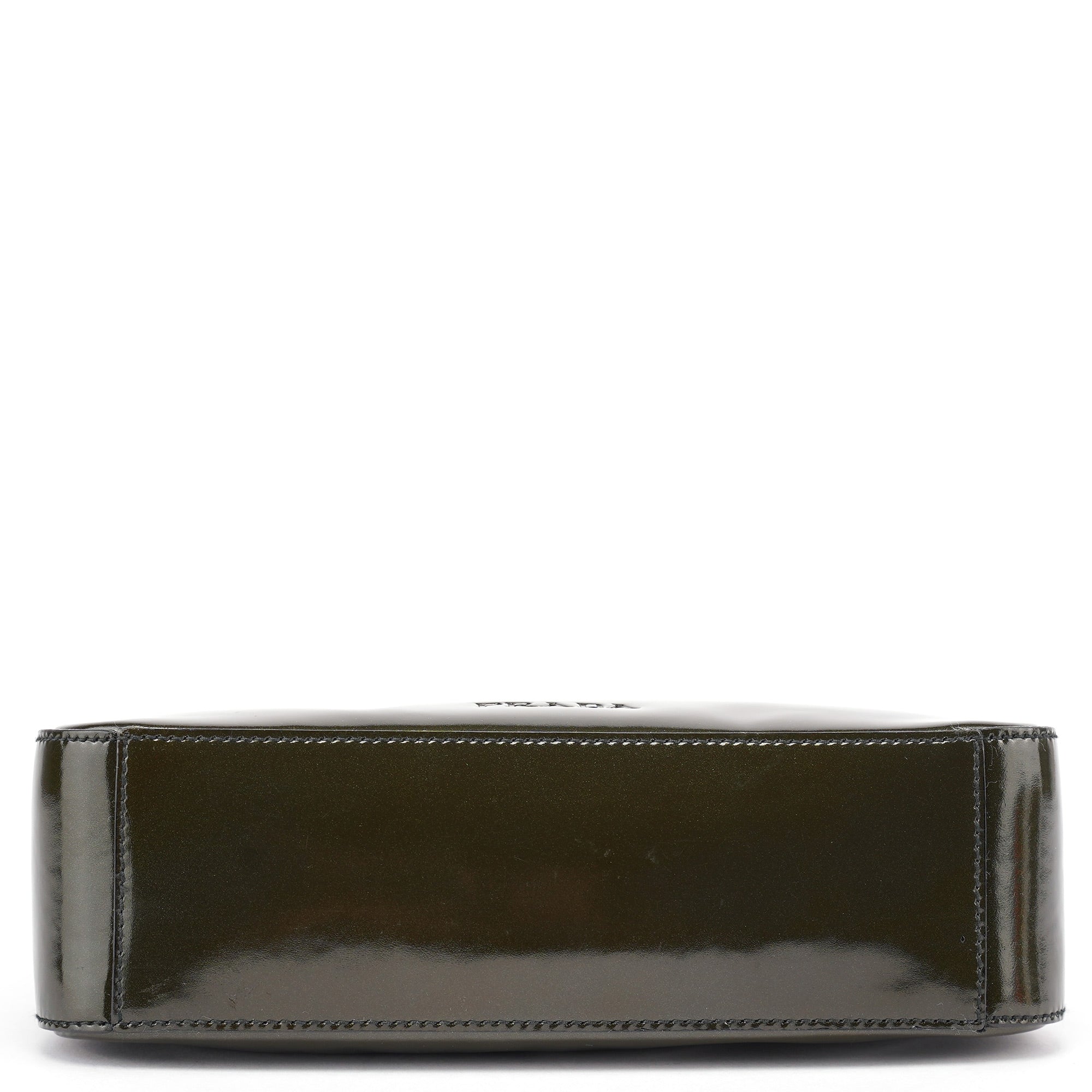 Prada 1998 Green Patent Leather Asim Shoulder Bag
