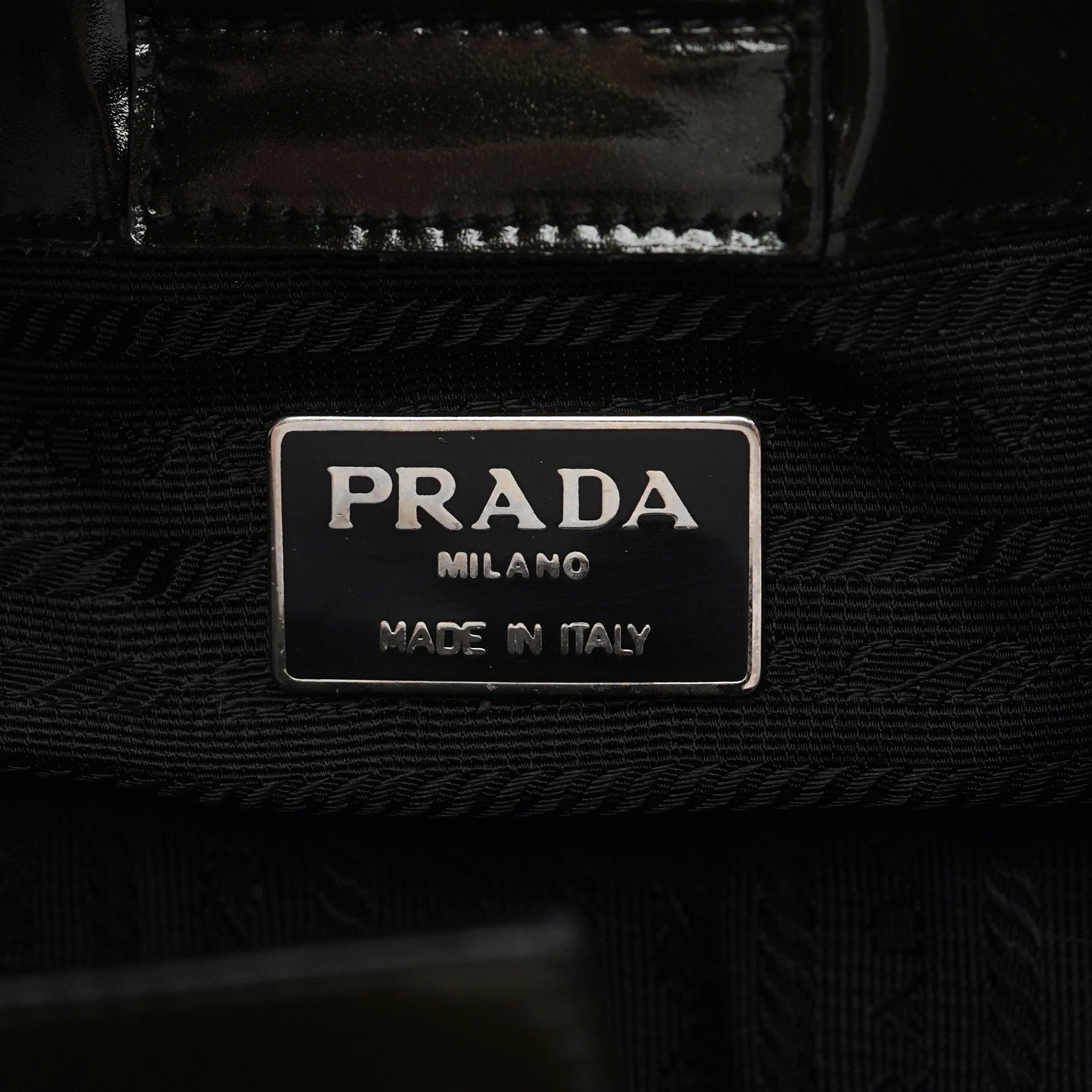 Prada 1998 Green Patent Leather Asim Shoulder Bag