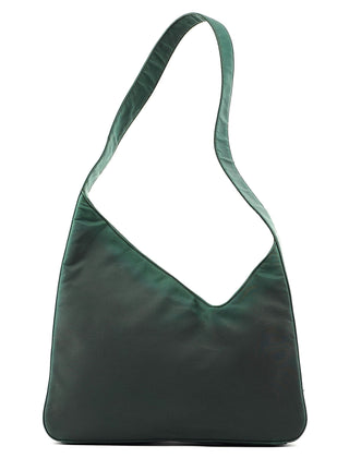 Prada 1998 Green Tessuto Asymmetric Bag