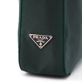 Prada 1998 Green Tessuto Asymmetric Bag