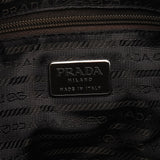 Prada 1998 Green Tessuto Cocco Metal Shoulder Bag