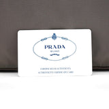Prada 1998 Green Tessuto Cocco Metal Shoulder Bag
