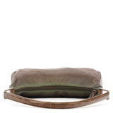 Prada 1998 Green Tessuto Cocco Metal Shoulder Bag
