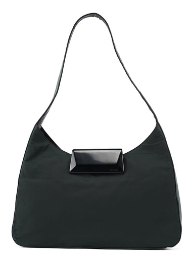 prada 1998 Green Tessuto Lux Shoulder Bag