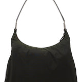 Prada 1998 Green Tessuto Metal Shoulder Bag