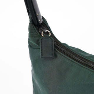 Prada 1998 Green Tessuto Plastic Shoulder Bag