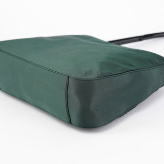 Prada 1998 Green Tessuto Plastic Shoulder Bag