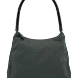 Prada 1998 Green Tessuto Plastic Shoulder Bag