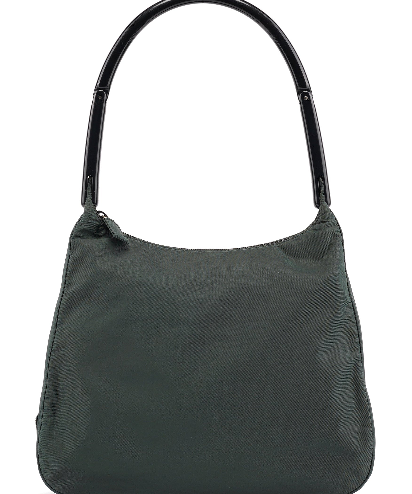 Prada 1998 Green Tessuto Plastic Shoulder Bag
