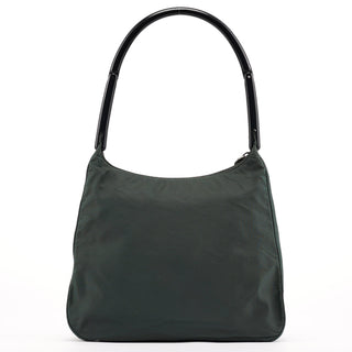 Prada 1998 Green Tessuto Plastic Shoulder Bag