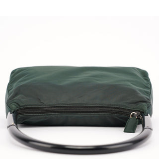 Prada 1998 Green Tessuto Plastic Shoulder Bag