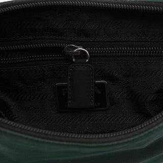 Prada 1998 Green Tessuto Plastic Shoulder Bag